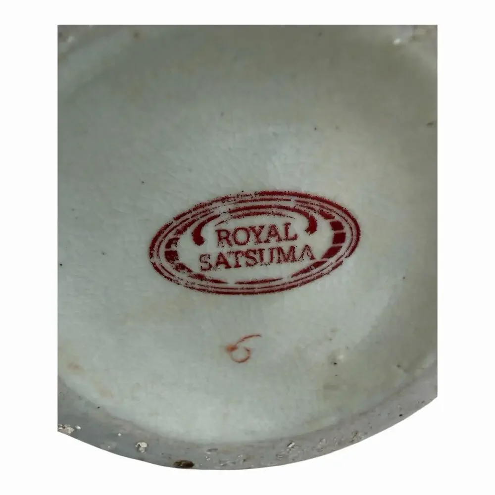 Vintage Royal Satsuma Japanese Moriage Vase 11 3/4